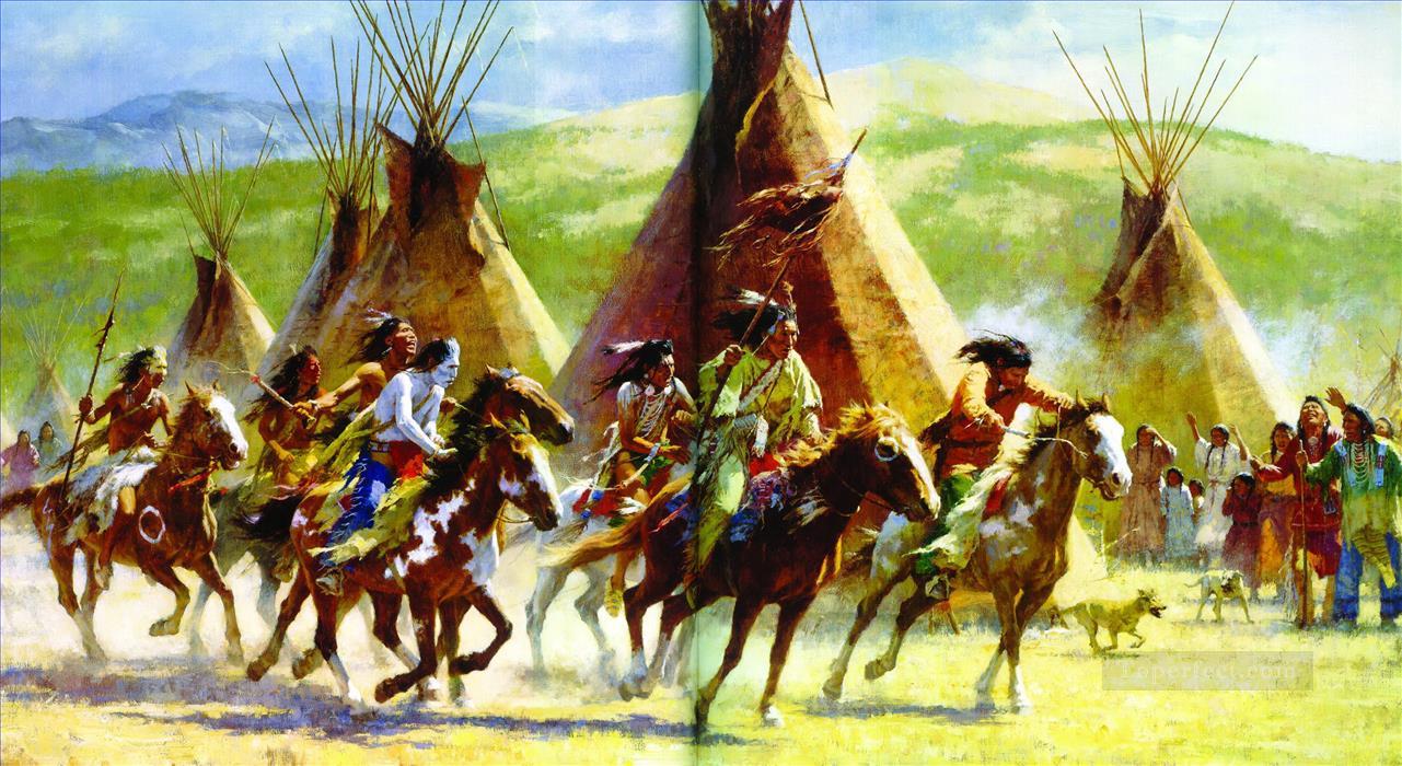 Indiens d’Amérique occidentale 219 Peintures à l'huile